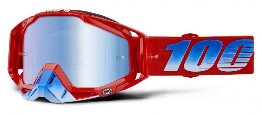 Маска 100% RACECRAFT Goggle Kuriakin - Mirror Blue Lens