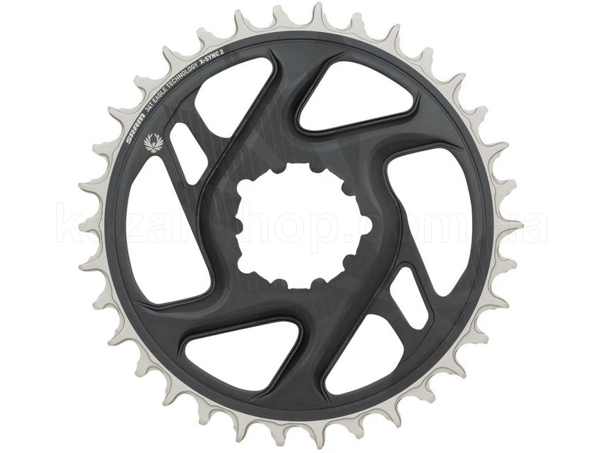 Зірка SRAM X-Sync 2 34T Direct Mount 6mm Offset Eagle Cold Forged Lunar Grey (finish of GX Eagle C1 matches crank arms)
