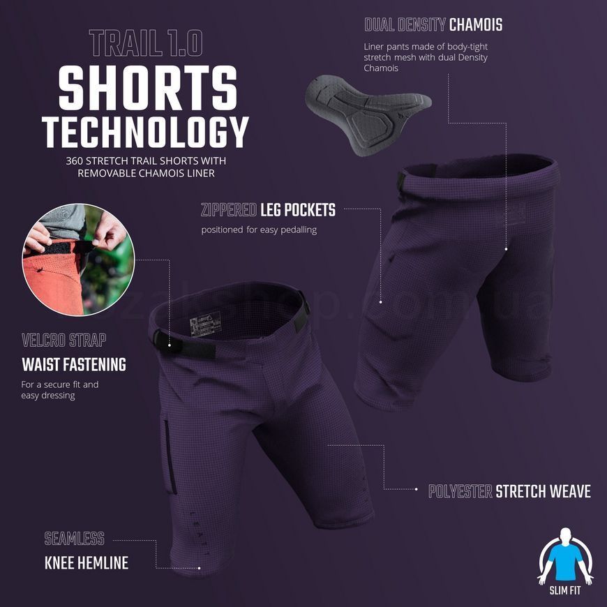Вело шорти LEATT MTB 1.0 Trail Short [Black], 34
