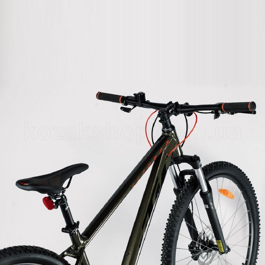 Велосипед KTM CHICAGO 292 29" рама S/38, чорний матовий (оранжевий)