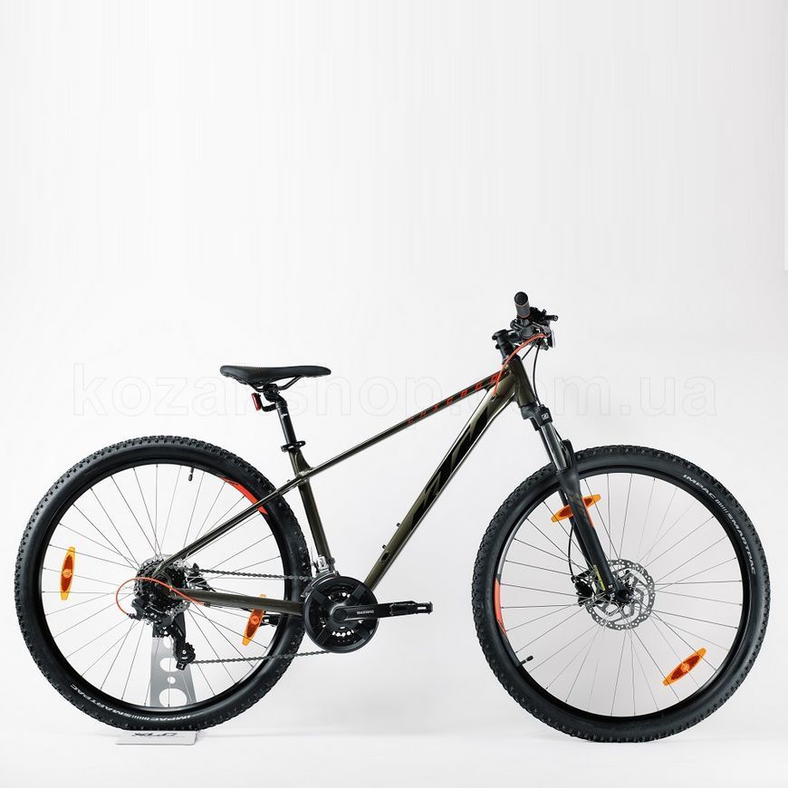 Велосипед KTM CHICAGO 292 29" рама S/38, чорний матовий (оранжевий)
