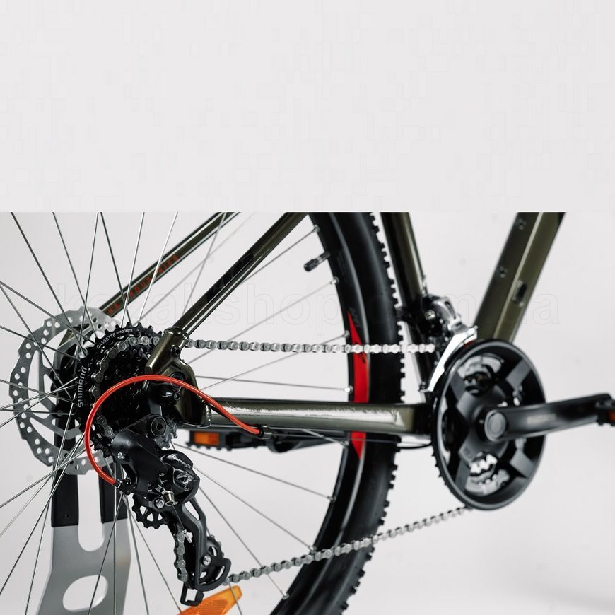 Велосипед KTM CHICAGO 292 29" рама S/38, чорний матовий (оранжевий)
