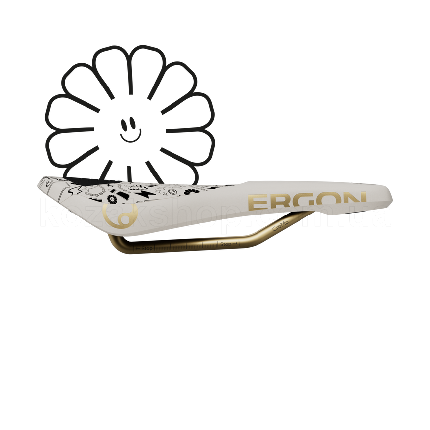 Сідло Ergon SM Downhill Comp Vali H&ouml;ll Edition [white / gold]