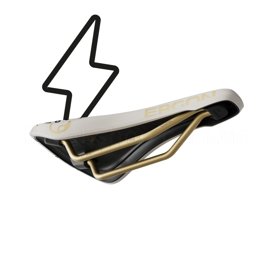 Сідло Ergon SM Downhill Comp Vali H&ouml;ll Edition [white / gold]