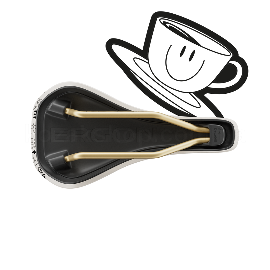 Сідло Ergon SM Downhill Comp Vali H&ouml;ll Edition [white / gold]