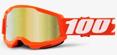 Маска 100% STRATA 2 Goggle Orange - Mirror Gold Lens, Mirror Lens