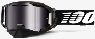 Маска Ride 100% ARMEGA SNOWMOBILE Goggle Black - Mirror Silver Lens, Mirror Lens