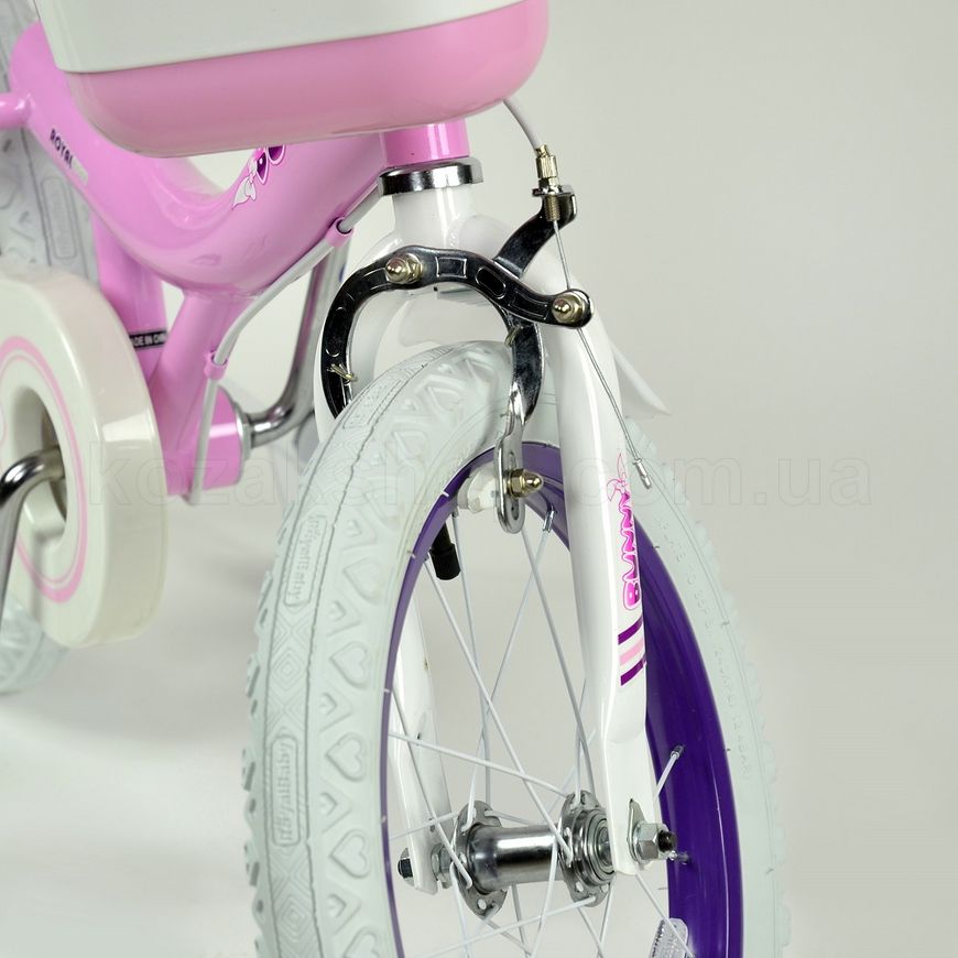 Детский велосипед RoyalBaby Jenny & Bunny 12", OFFICIAL UA, пурпурный