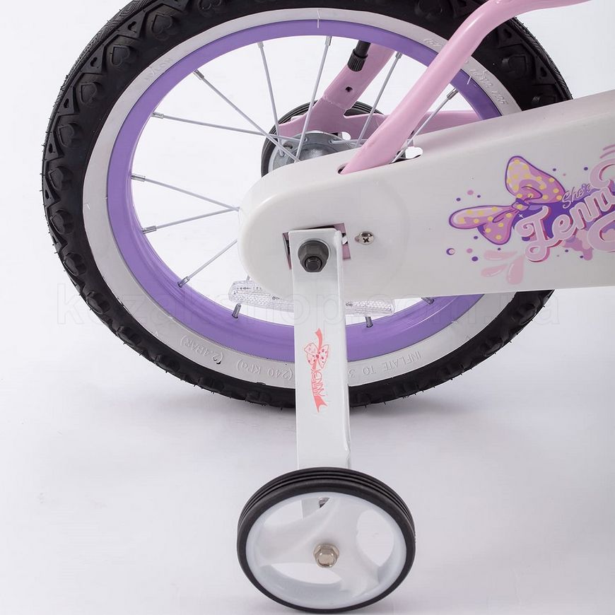 Детский велосипед RoyalBaby Jenny & Bunny 12", OFFICIAL UA, пурпурный