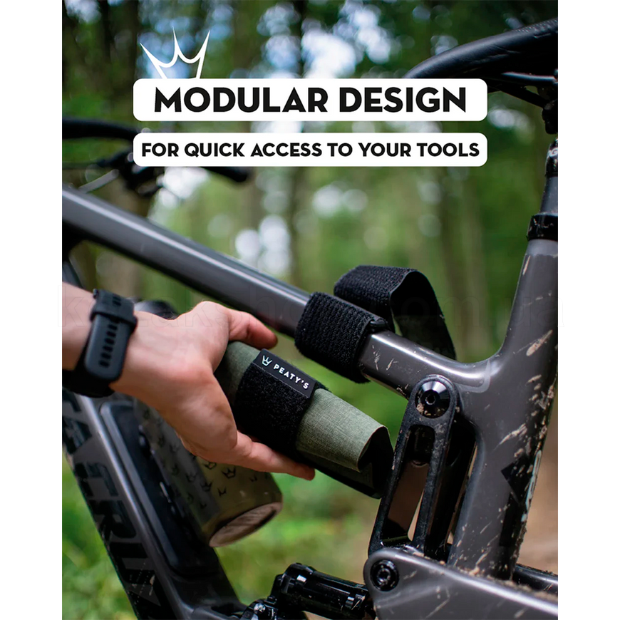 Органайзер на раму для инструмента Peaty's HoldFast Trail Tool Wrap, Nightrider Black