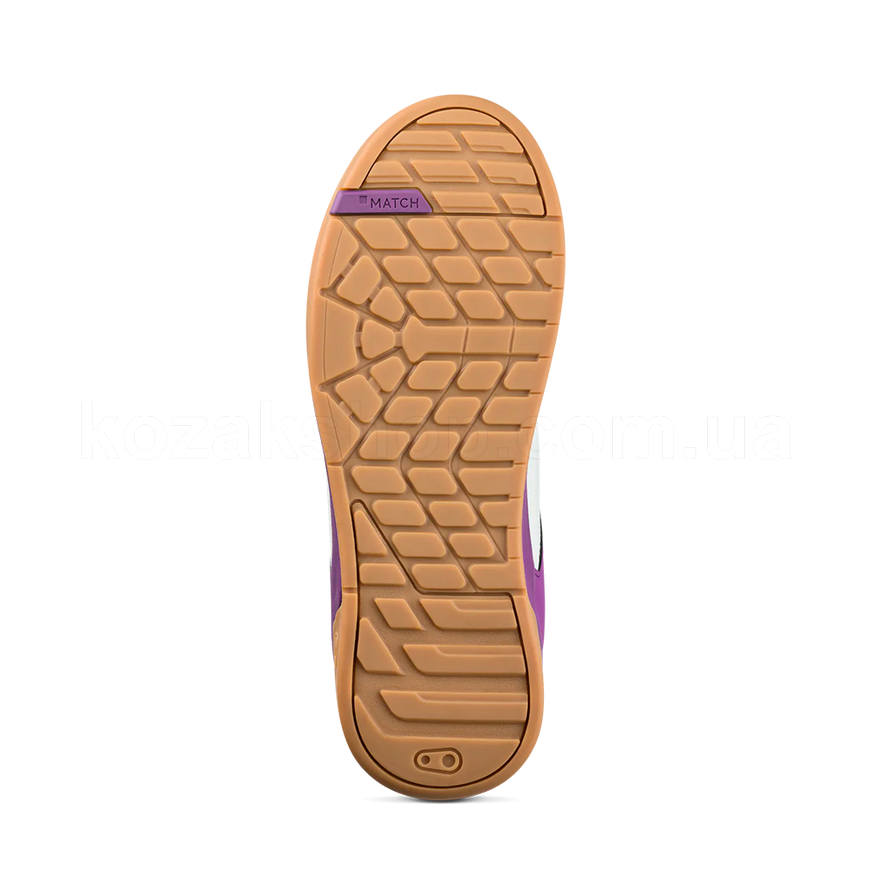 Вело обувь CrankBrothers Stamp Lace Flat [Bernard Kerr Edition WHITE / PURPLE - GUM OUTSOLE] - US 10.0