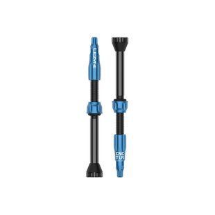 Ниппель Lezyne CNC TLR VALVE 60 мм - 2 шт [Blue]