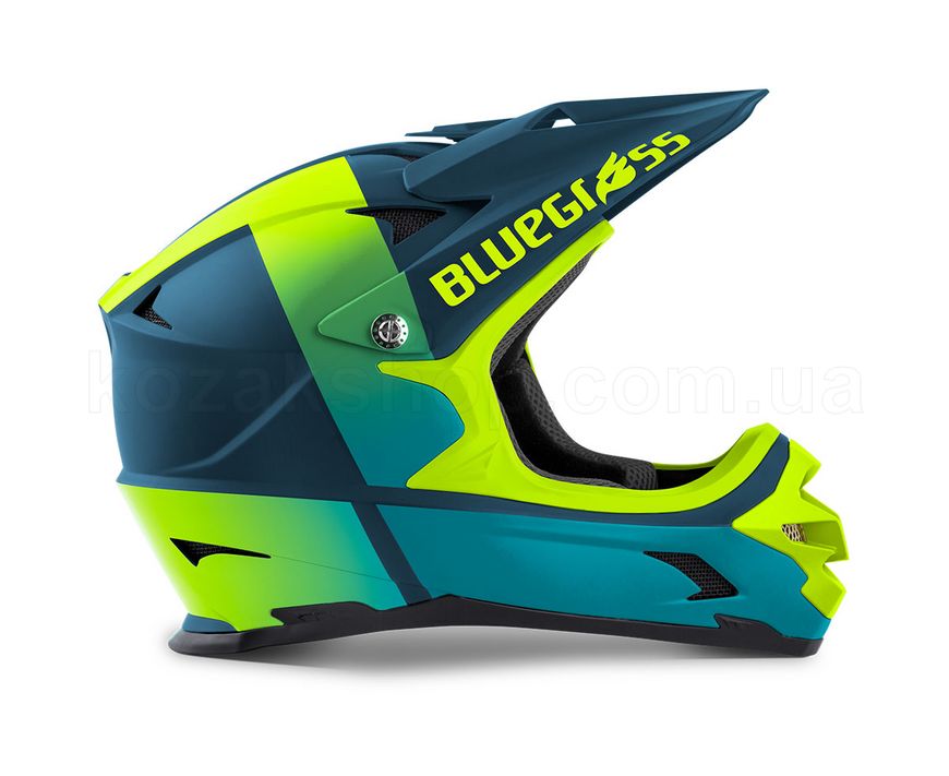 Шлем Bluegrass Intox Petrol Blue Fluo Yellow | Matt, XS (52-54 см)