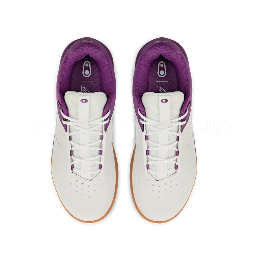 Вело обувь CrankBrothers Stamp Lace Flat [Bernard Kerr Edition WHITE / PURPLE - GUM OUTSOLE] - US 10.5