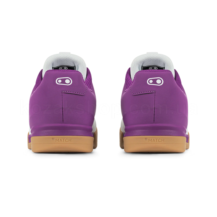 Вело обувь CrankBrothers Stamp Lace Flat [Bernard Kerr Edition WHITE / PURPLE - GUM OUTSOLE] - US 10.5