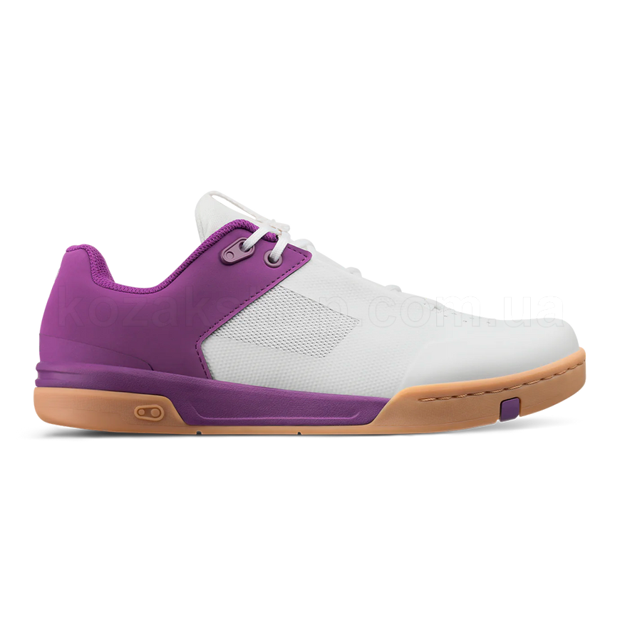 Вело обувь CrankBrothers Stamp Lace Flat [Bernard Kerr Edition WHITE / PURPLE - GUM OUTSOLE] - US 10.5