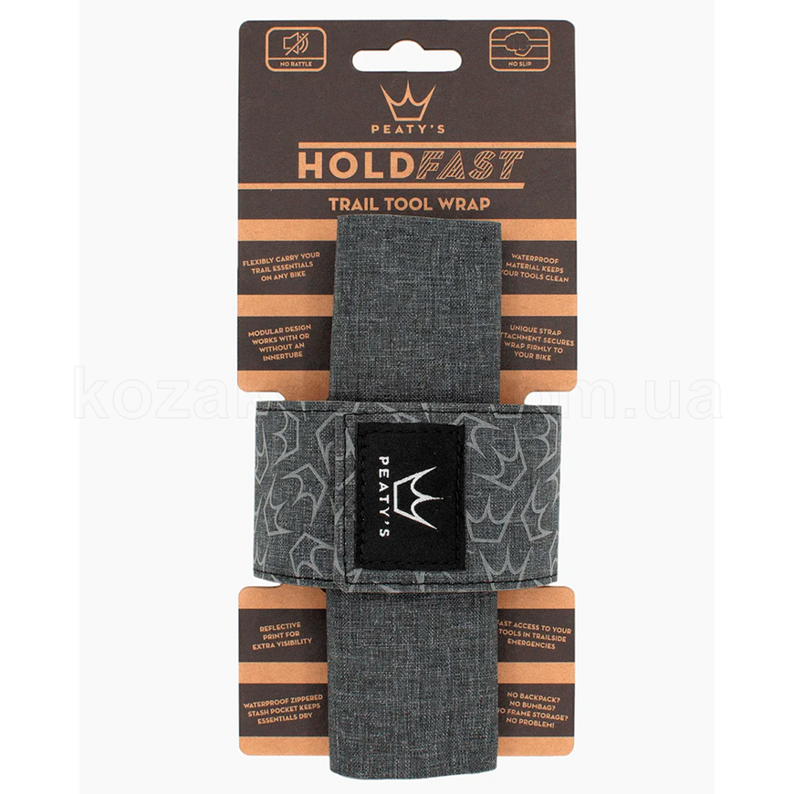 Органайзер на раму для інструменту Peaty's HoldFast Trail Tool Wrap, Slate Grey