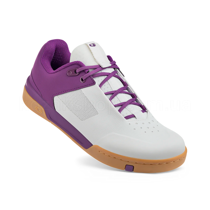 Вело обувь CrankBrothers Stamp Lace Flat [Bernard Kerr Edition WHITE / PURPLE - GUM OUTSOLE] - US 10.5