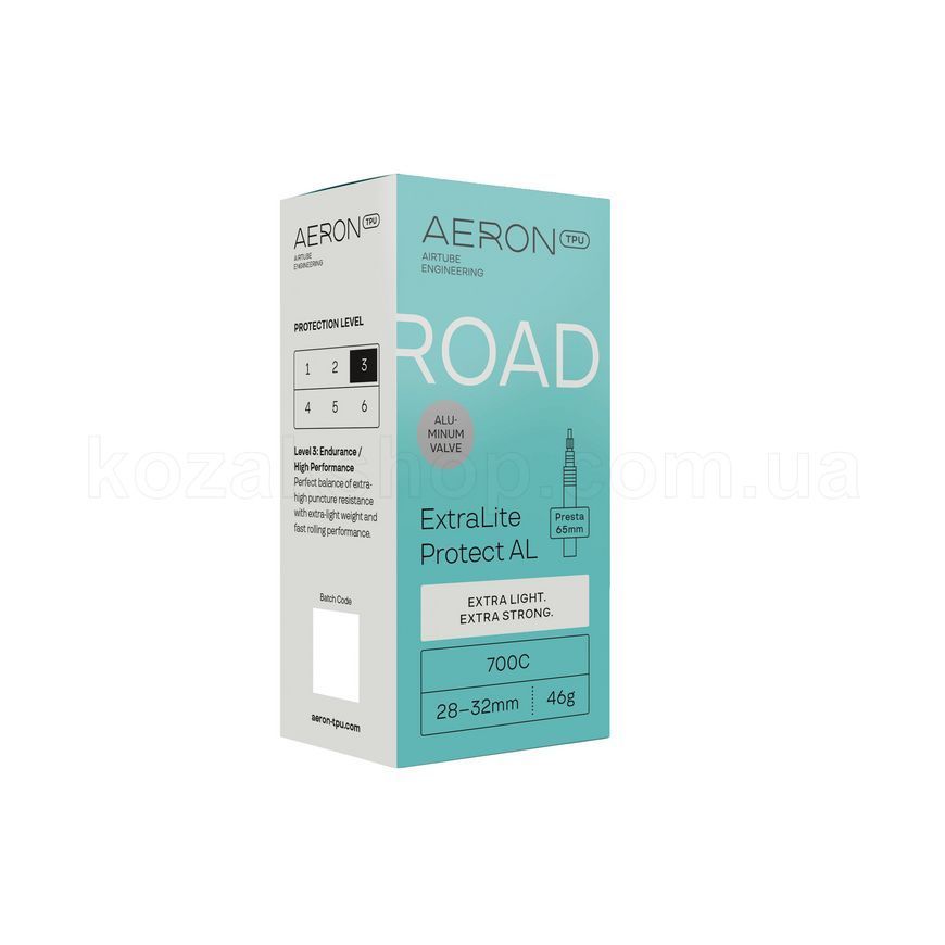 Камера AERON TPU Road ExtraLite Protect AL 700C / 28-32 / Presta 65 - 46 грамм