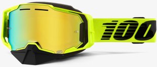 Маска Ride 100% ARMEGA SNOWMOBILE Goggle Nuclear Citrus - Mirror Gold Lens, Mirror Lens