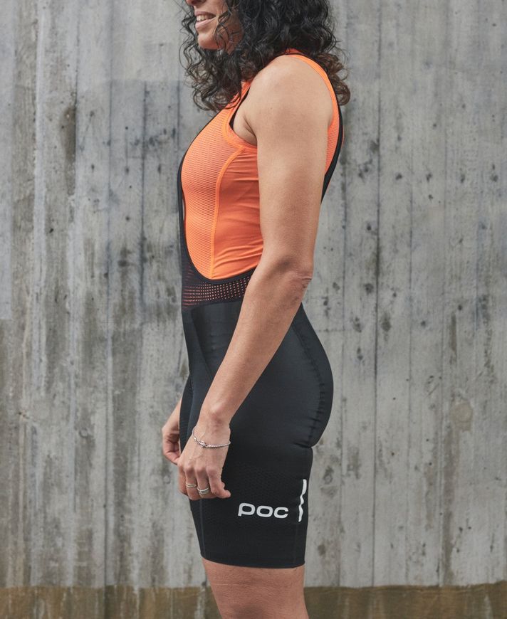 Вело шорты с лямками женские POC W's Ultimate VPDs Bib Shorts (Navy Black, S)