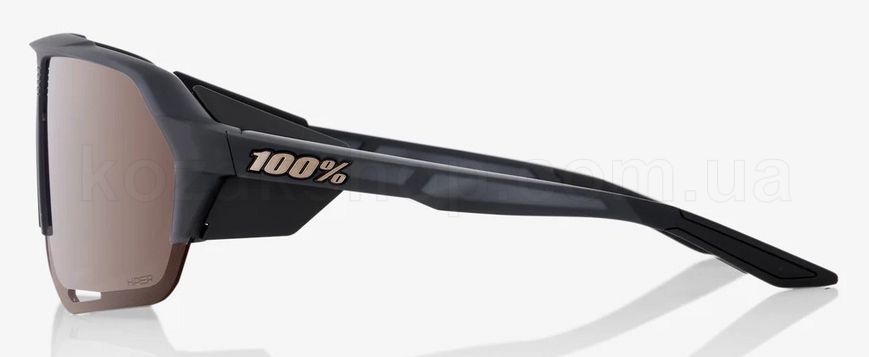 Окуляри Ride 100% NORVIK - Soft Tact Crystal Black - HiPER Crimson Silver Mirror Lens, Mirror Lens