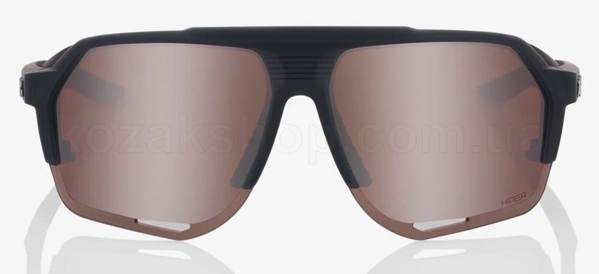Окуляри Ride 100% NORVIK - Soft Tact Crystal Black - HiPER Crimson Silver Mirror Lens, Mirror Lens