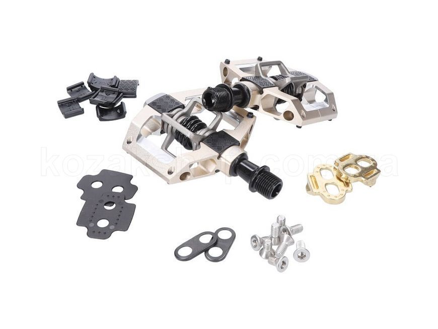 Контактные педали CrankBrothers MALLET Trail [Champagne / Black]
