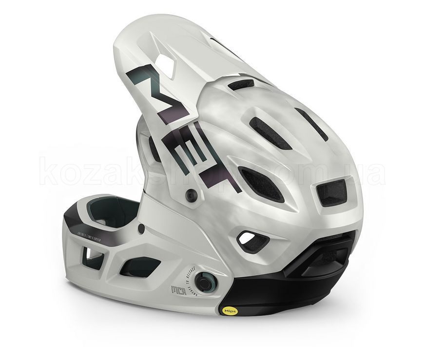 Шлем MET Parachute MCR MIPS CE White Iridescent | Matt S (52-56 см)