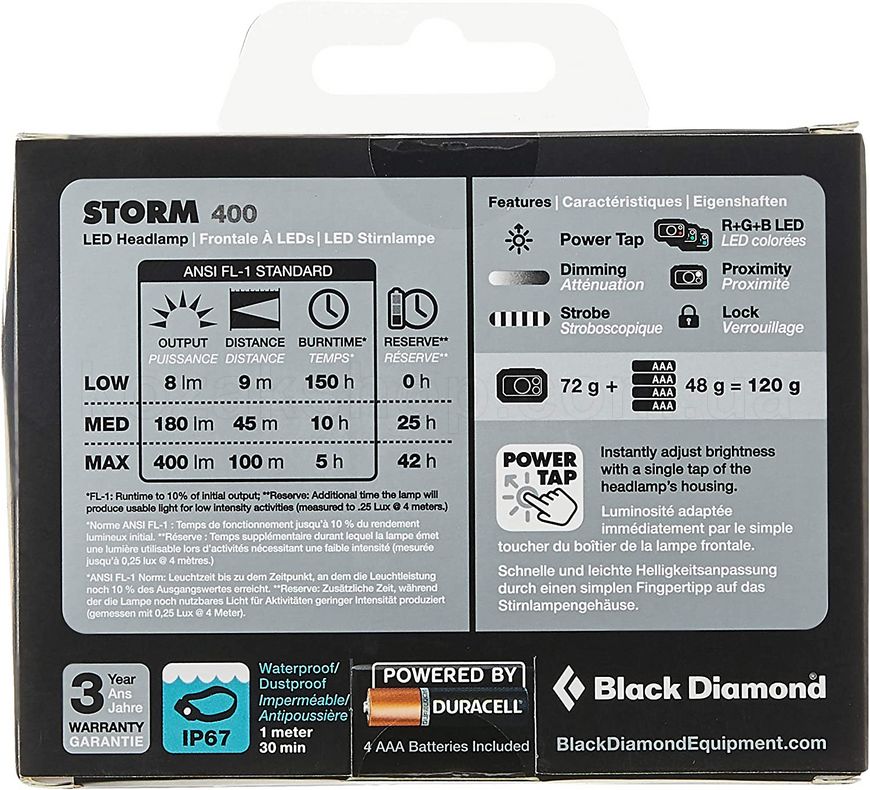 Налобний ліхтар Black Diamond Storm 400 люмен (Dark Olive)
