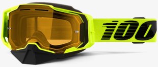 Маска Ride 100% ARMEGA SNOWMOBILE Goggle Nuclear Citrus - Yellow Lens, Colored Lens