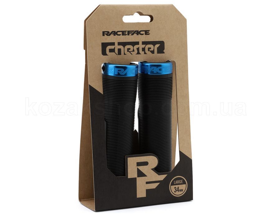 Гріпси Race Face CHESTER, 34MM, [BLACK,BLUE]