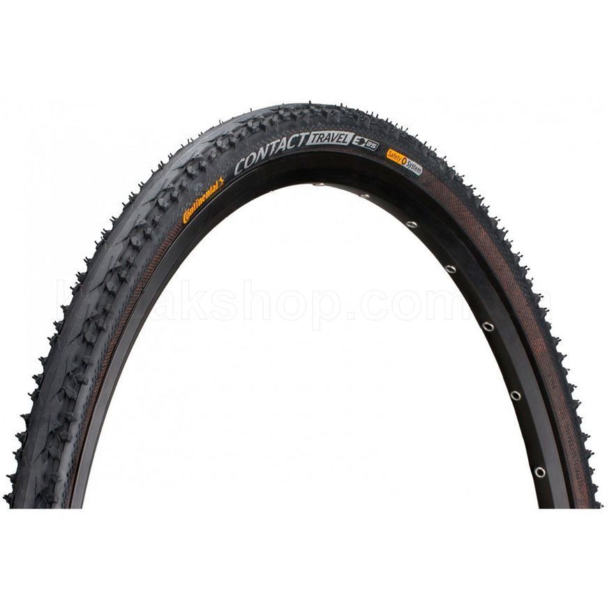 Покрышка Continental CONTACT Travel, 28" | 700 x 42C (40C) | 28 x 1.60, 42-622, черная, не складная, светоотражающая, SafetySystem Breaker, 620гр.