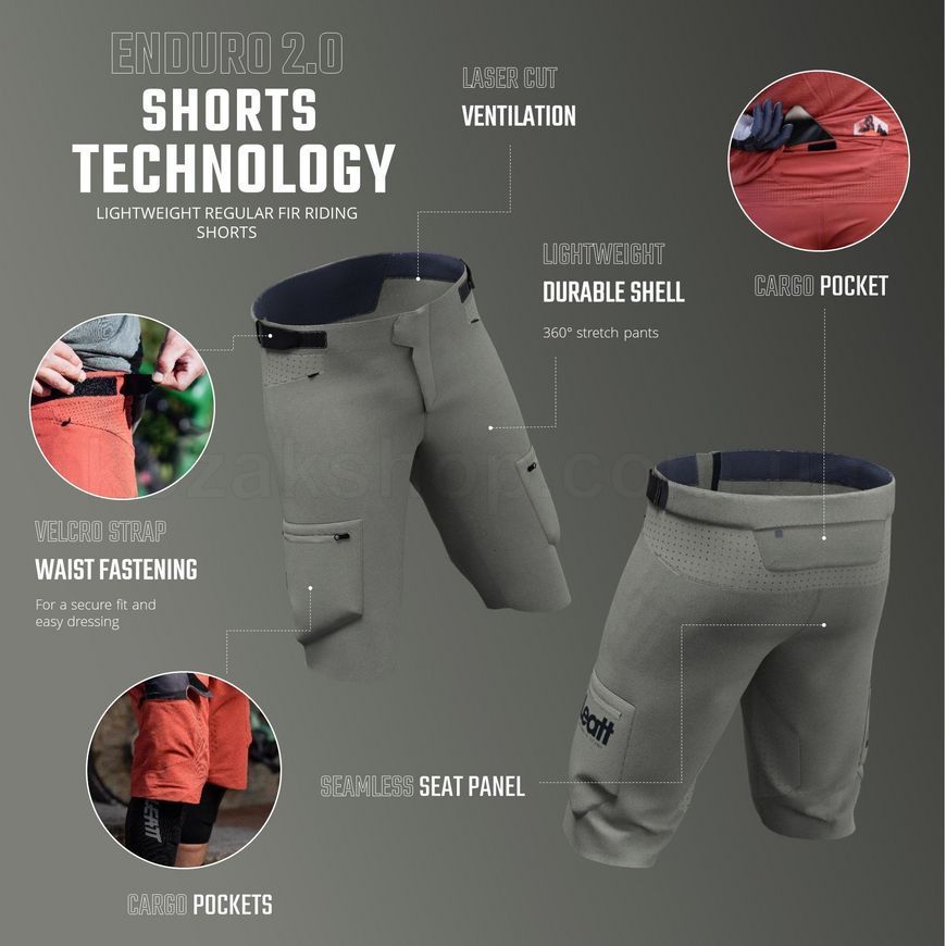 Вело шорты LEATT MTB 2.0 Enduro Short [Black], 32