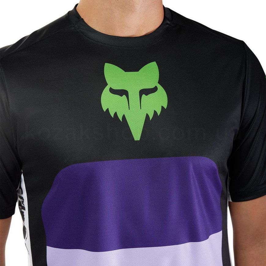 Вело джерси FOX RANGER SS Jersey - GRID [Black], M