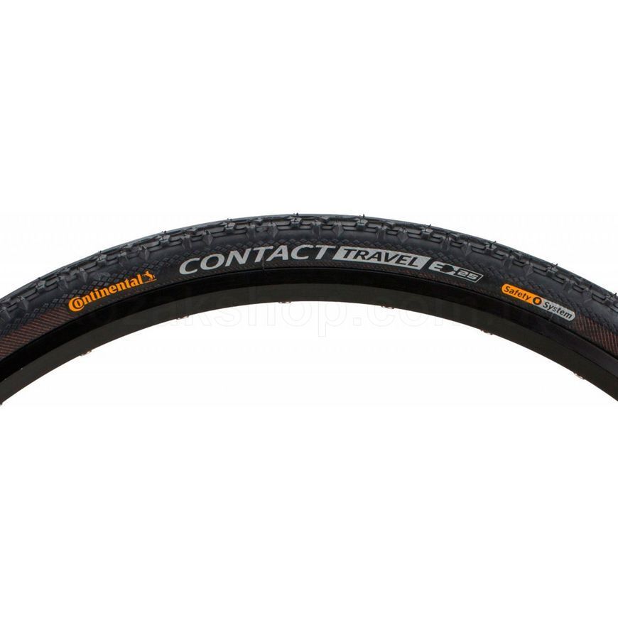 Покрышка Continental CONTACT Travel, 28" | 700 x 42C (40C) | 28 x 1.60, 42-622, черная, не складная, светоотражающая, SafetySystem Breaker, 620гр.