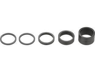 Набор проставочных колец рулевой колонки SRAM Headset Spacer Set, UD Carbon, gloss black logo (2.5MM X 2, 5MM X 1, 10MM X 1, 20MM X 1) (00.4318.035.000)