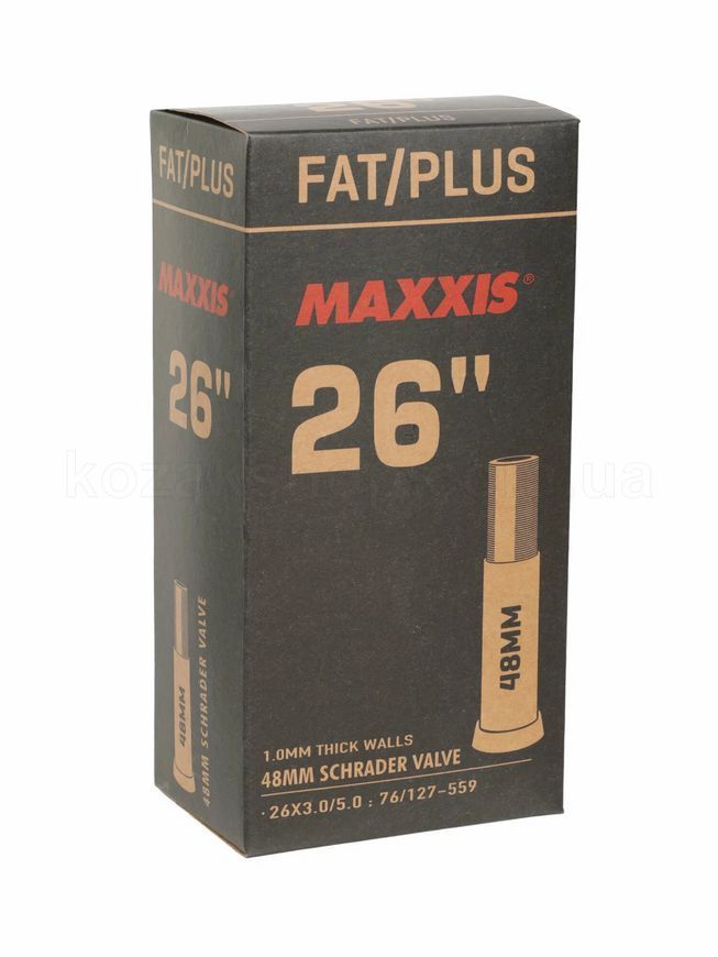 Камера Maxxis FAT/PLUS 26X3.0/5.0 Schrader 48мм