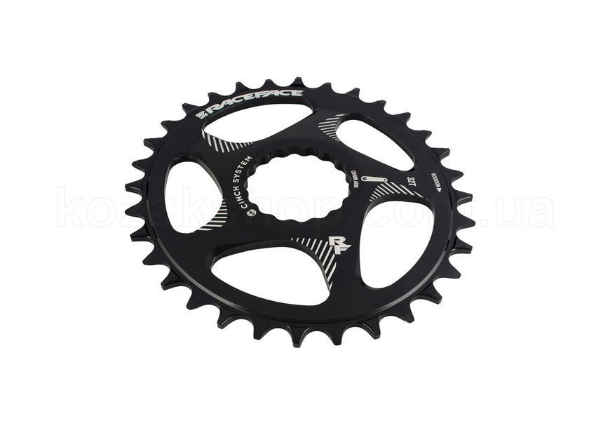 Зірка RaceFace CINCH, DM, OVAL, 30T, Black, 10-12s