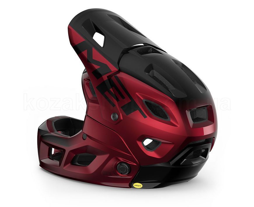 Шлем MET Parachute MCR MIPS CE Red Black Metallic | Glossy S (52-56 см)