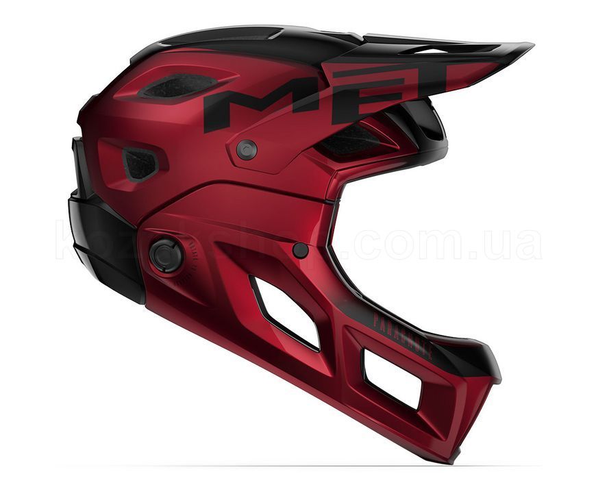 Шлем MET Parachute MCR MIPS CE Red Black Metallic | Glossy S (52-56 см)
