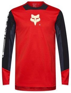 Вело джерсі FOX DEFEND LS Jersey - ELEVATED [Flo Red], S