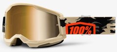 Маска 100% STRATA II Goggle Kombat - True Gold Lens, Mirror Lens