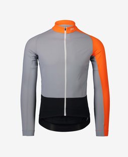 Джерсі POC Essential Road Mid LS Jersey (Grey Granite/Zink Orange, S)