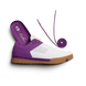 Контактная вело обувь CrankBrothers Mallet Lace Clip-In [Bernard Kerr Edition WHITE / PURPLE - GUM OUTSOLE] - US 10.0