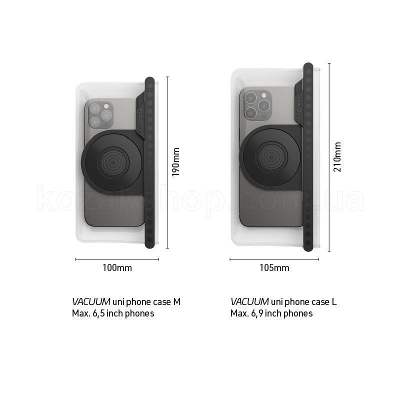 Гермочехол для смартфона FIDLOCK VACUUM uni phone case L [black]