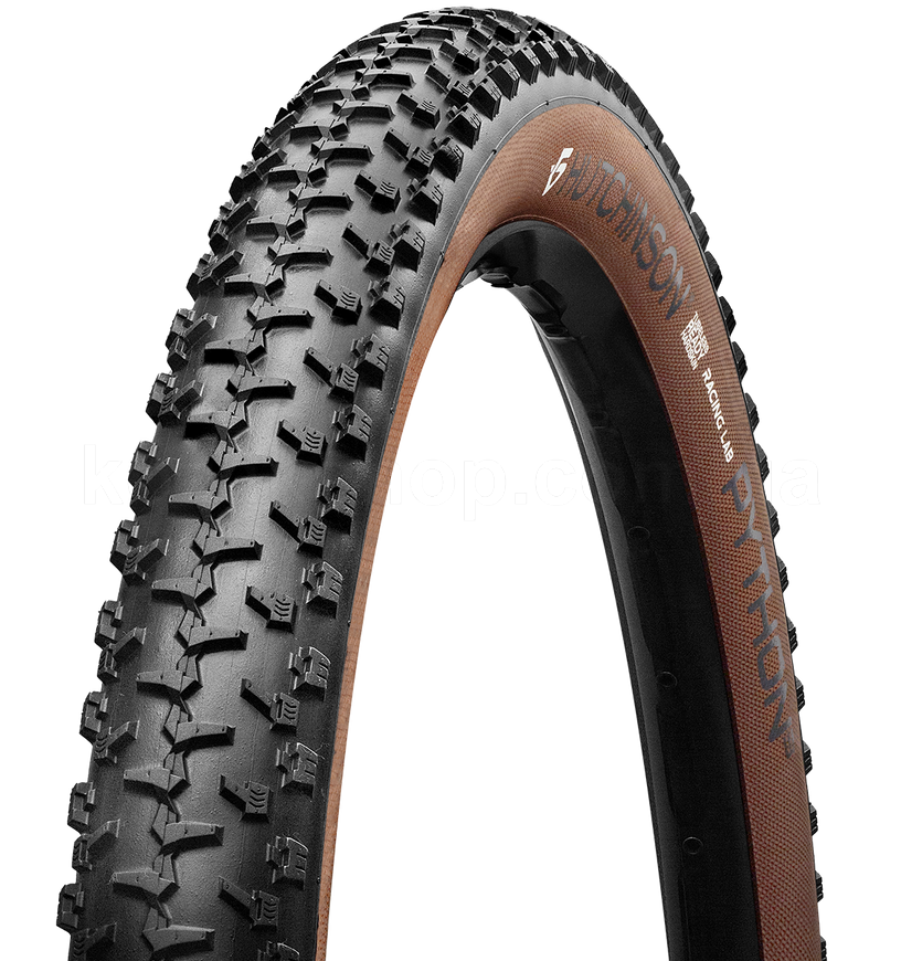 Покришка Hutchinson PYTHON 3 29х2,4 Hardskin Race Ripost XC 66tpi Tubeless Ready Складна Black/Tan