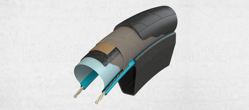 Покрышка Hutchinson CHALLENGER 700х32 Reinforced Bi-compound 66tpi Tubeless Ready / Airshield Складная Black