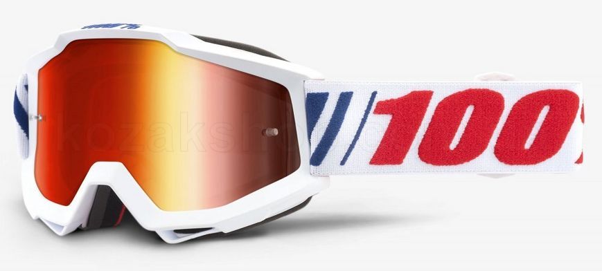 Маска 100% ACCURI Goggle AF066 - Mirror Red Lens