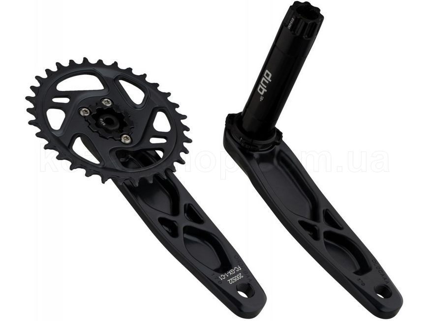 Шатуны SRAM GX Eagle Fat Bike 4" DUB 12s 170 w Direct Mount 30t X-SYNC 2 Chainring Lunar (DUB Cups/Bearings Not Included)